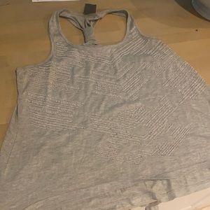 Gray beaded tank top